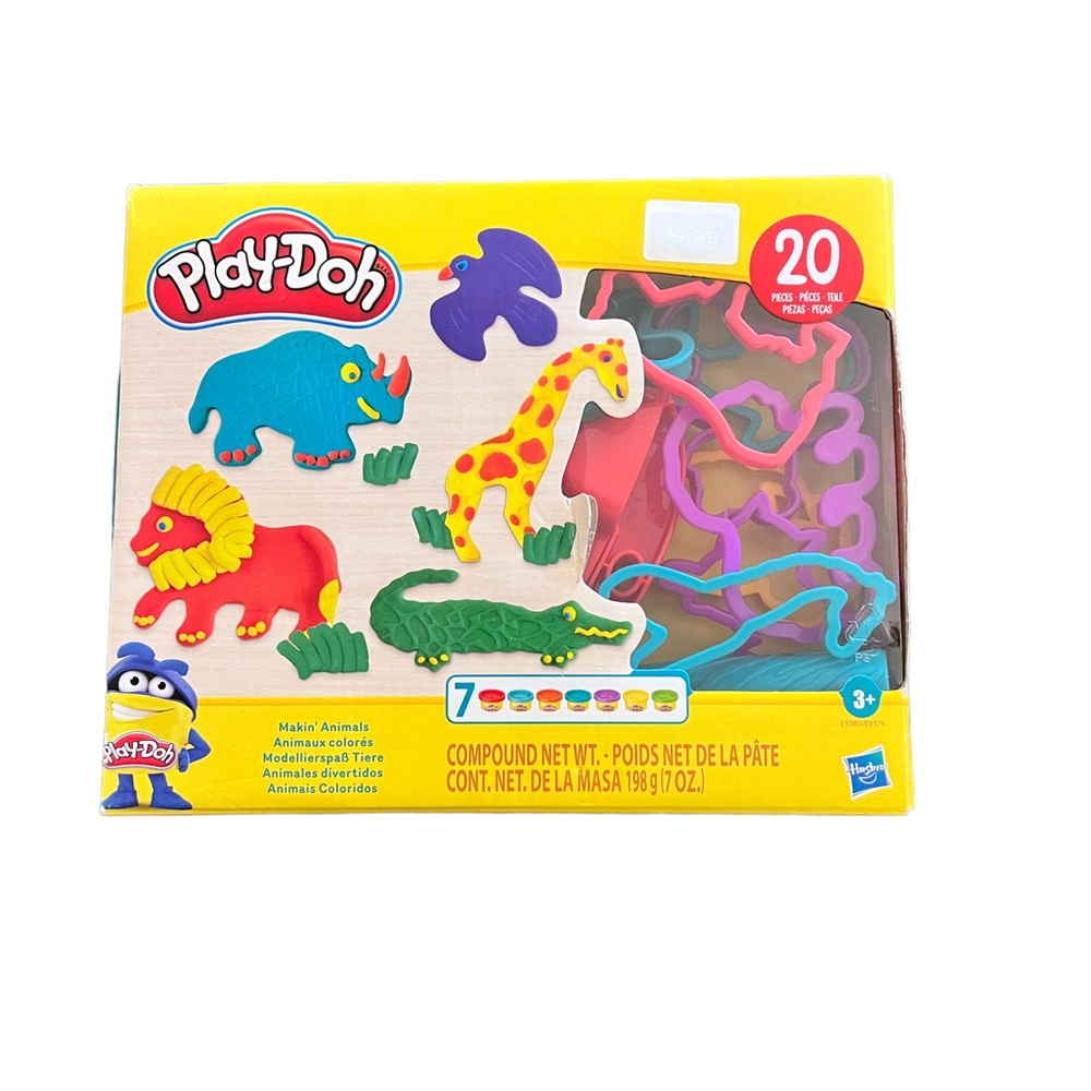 Play-Doh Makin' Animals Create It Kit for 3 + Year Olds 7 non-toxic colors.
